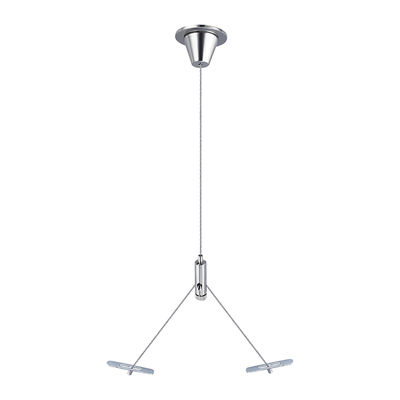 Kit de cabos Y de aço inoxidável com agarrador para suspensão de iluminação