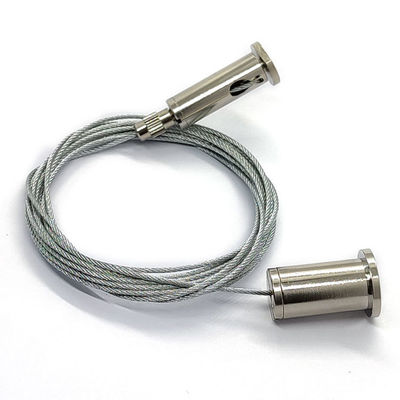 Kit de cabos Y de aço inoxidável com agarrador para suspensão de iluminação