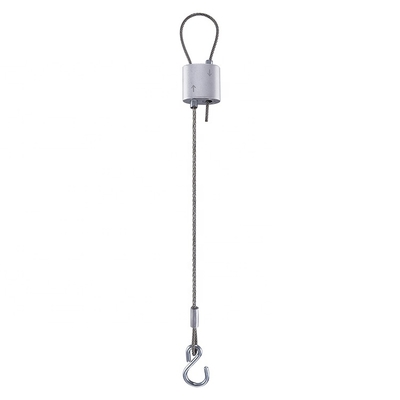 Kit de Fixação com Cabo de Aço Galvanizado com Duplo Grampo e Laço