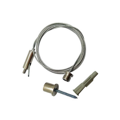 Kit de Iluminação com Suspensão por Cabo de Aço Inoxidável para Teto Falso