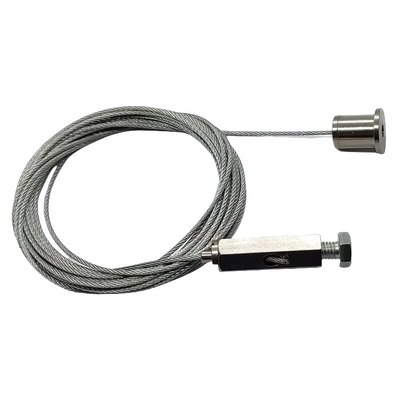 Kit de sistema de iluminação de telhado de arame suspensa de aço inoxidável