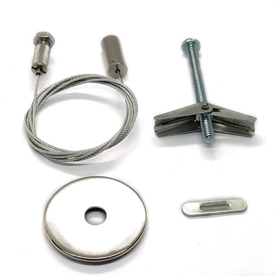 Kit de sistema de iluminação de telhado de arame suspensa de aço inoxidável