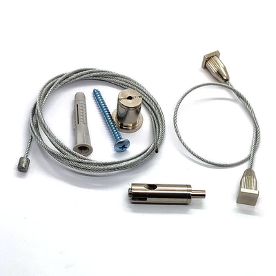 Kit de sistema de iluminação de telhado de arame suspensa de aço inoxidável