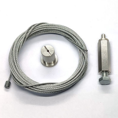 Kit de suspensão de iluminação LED de aço inoxidável para luzes de painel