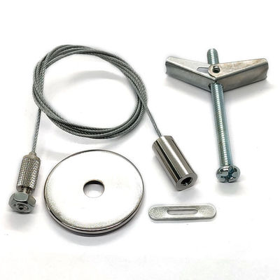 Kit de suspensão de iluminação LED de aço inoxidável para luzes de painel