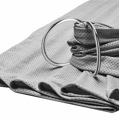 Anel de Sling de Alumínio Prateado Personalizável Diâmetro Interno 3 Polegadas 2 Peças Para Carregador de Bebê Wrap