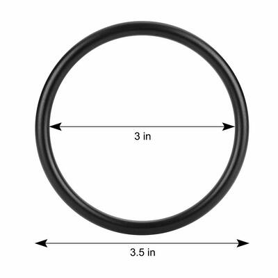 Anéis de acabamento anodizantes de alumínio preto para eslingas