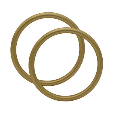 Acabamento anodizado dourado fosco Anéis de fivela de alumínio ajustáveis