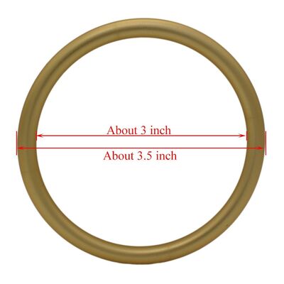 Acabamento anodizado dourado fosco Anéis de fivela de alumínio ajustáveis