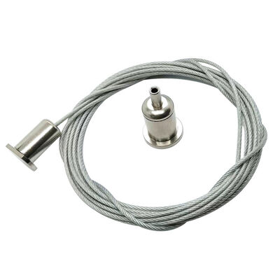 Kit de suspensão leve de pista Grampos de cabos com fixação no teto Kit de suspenso leve Grampos de cabos