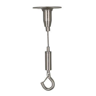 Sistema de Suspensão de Cabos Retrátil Telescópico Expansível Personalizado com Gancho de Mola para Uso em Iluminação Industrial