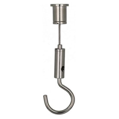 Sistema de Suspensão de Cabos Retrátil Telescópico Expansível Personalizado com Gancho de Mola para Uso em Iluminação Industrial