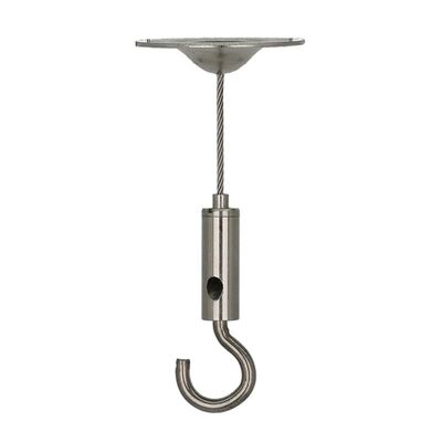 Sistema de Suspensão de Cabos Retrátil Telescópico Expansível Personalizado com Gancho de Mola para Uso em Iluminação Industrial