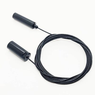 Kit de Suspensão de Cabo de Aço Revestido Preto Personalizado, Gancho de Suspensão de Teto de Alta Qualidade, Suprimento de Ferragens