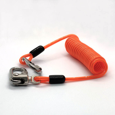 Factory Direct OEM Disc Lock Reminder Cable Bike Motorcycle Alarm Safety Lanyard Spring Coil Wire Looped