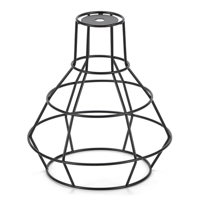 Gaiola de guarda de lâmpada de fio de metal sombra de lâmpada para decoração tons de gaiola de fio