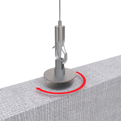 Kit de Suspensão Metálico Ajustável para Painel Acústico Sistema de Suspensão Gancho de Cabo Personalizado Certificado ISO9001 Acabamento de Superfície Personalizado