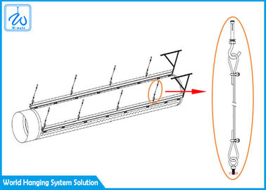 Sistemas de suspensão do cabo do encanamento da ventilação, salões de exposição que penduram o sistema de trilha