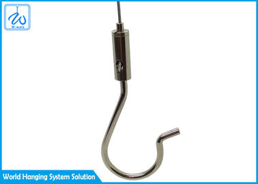 Saída lateral dos prendedores ajustáveis rápidos do cabo de fio com o gancho para a suspensão clara