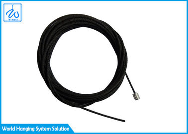 corda de fio inoxidável 7x7 do cabo da segurança da mola de extensão de 1.5mm pela extremidade cilíndrica fundida