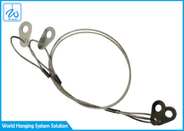 corda de fio do laço do cabo da segurança da mola de extensão de 1.2mm com folha de aço inoxidável