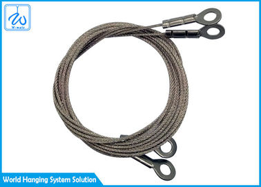 Fixe estilingues do cabo da corda de fio com os ilhós para o sistema de suspensão do fio