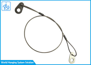 Estilingue de alta elasticidade da corda de fio do levantamento com abas de aço para luzes de suspensão