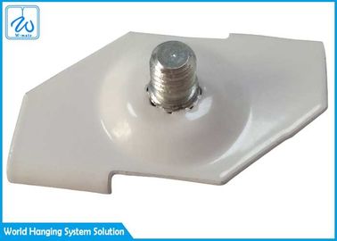 Clip de teto suspenso branco T Bar Clips para fixação de iluminação de pista