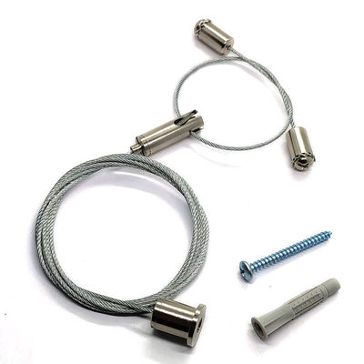 Corda de fio de aço acústica do gancho de Kit Acoustic Attach Gripper Cable da suspensão do teto para o estilingue