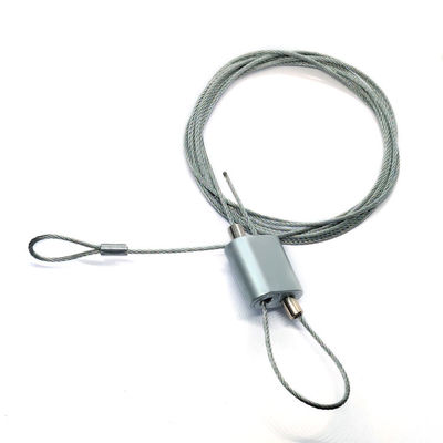 Jogo ajustável de aço inoxidável da suspensão do diodo emissor de luz do prendedor do cabo dos aviões da corda de fio
