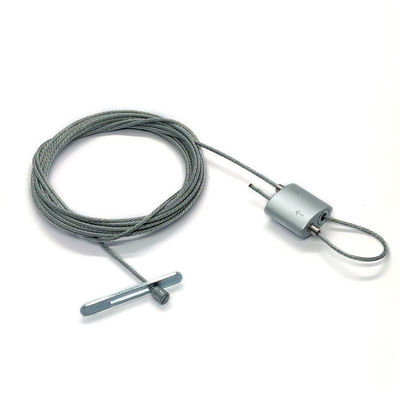 Ferramentas de sistema dadas laços de aço inoxidável da suspensão do prendedor do cabo da extremidade para a exposição