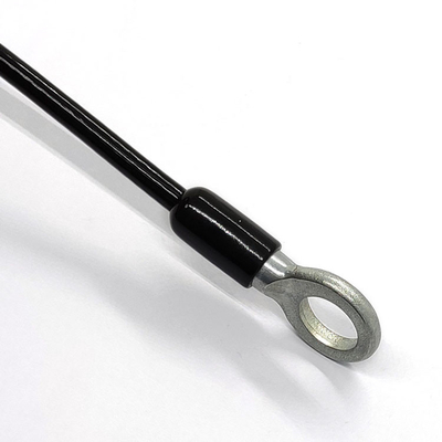 A corda galvanizada revestiu o estilingue de aço inoxidável do cabo do PVC que levanta com a extremidade do laço do olho