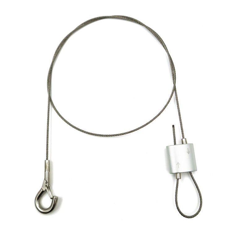 Kit de suspensão para alto-falante pendente Cabo de arame de segurança com agarrador em espiral para alto-falante montado no teto para pendurar câmera de bloqueio de luz Diy alto-falante no salão bar loja de exposições