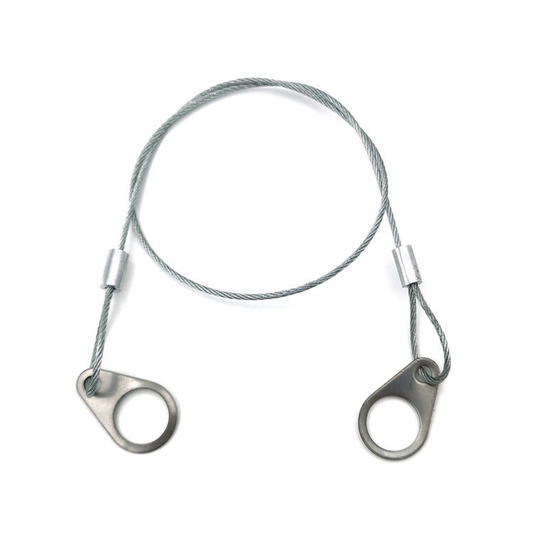 Cabo de segurança de aço inoxidável para alto-falante, fio de segurança para alto-falantes de teto montados no teto ou na parede, adiciona segurança para luzes suspensas, trava de câmera, alto-falante DIY em salão, carro, bar, exposição