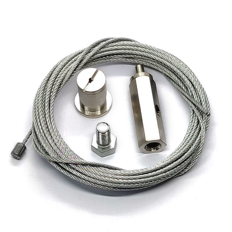 Kit de suspensão de iluminação LED de aço inoxidável para luzes de painel