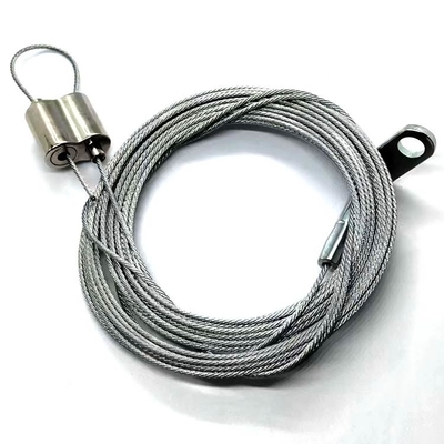 Suspensão dando laços liga de zinco Kit For Lighting do fio do prendedor da pintura do níquel