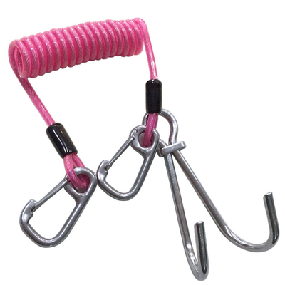 A corda de fio retrátil da corda da segurança do dever de Lanyard Fishing Coiled Lanyard Heavy da ferramenta para o caiaque rema a pesca de mar