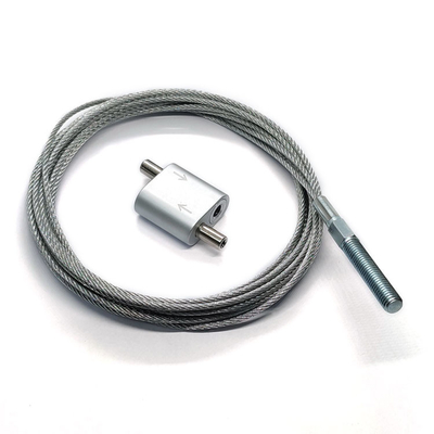 Suspensão Kit Adjustable Hanging Wire Kit do ferro com o prendedor dando laços para a luz de painel conduzida