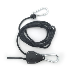 Cabide de corda ajustável resistente de 1/4 1/8 de polegada para sala de tenda de crescimento de luz led