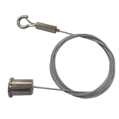 Kit de suspensão de cabos Sistema de agarrador de gancho de cabo de metal montado no teto para painéis de amortecimento de som