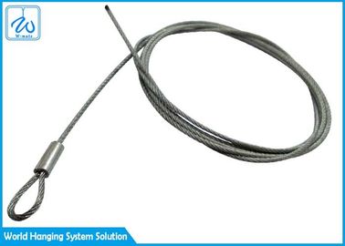 Conjunto de estilingue de aço inoxidável da corda de fio com laços pela junção rebitada