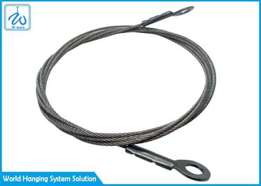 1.5mm galvanizou o olho do cabo de fio de aço & o estilingue 1x19 para o sistema de suspensão da lâmpada