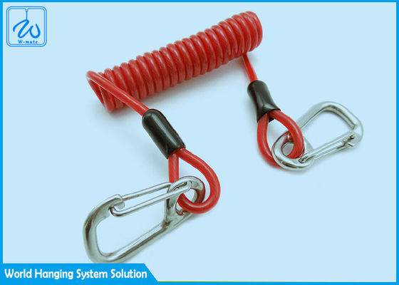 A ferramenta Lanyard With Safe Spring Hook da mola para a segurança da altura deixou cair objetos