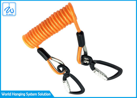 Aço retrátil de Lanyard Fishing Coiled Lanyard /Stainless da bobina do fio da ferramenta dentro do baraço do cabo de extensão da corda