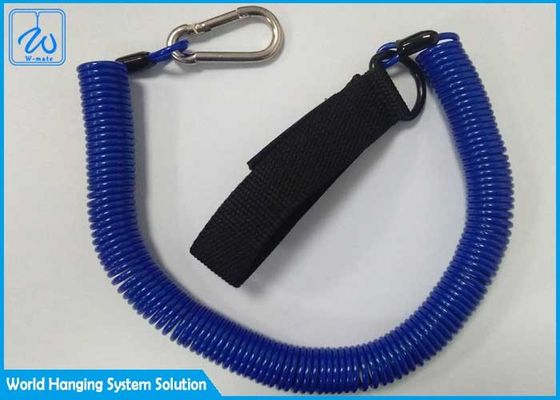 Tampa de Lanyard Retractable Wire Inside Tup da bobina da segurança de Polo da ferramenta da pesca das correias