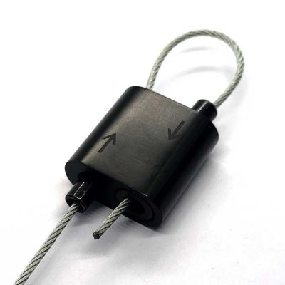 Prendedor flexível do cabo de laço com o aperto de cabo ajustável do gancho para suportes do sinal