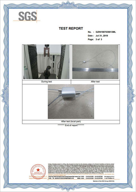 CHINA Dongguan Wire Rope Mate HardWare Co,.Ltd. Certificações